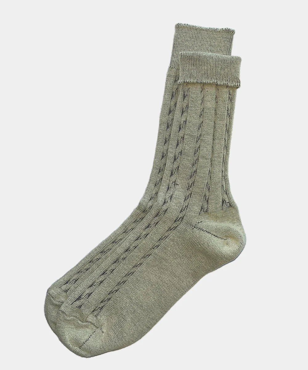 OKAYOK- Cable Knit Dress Socks