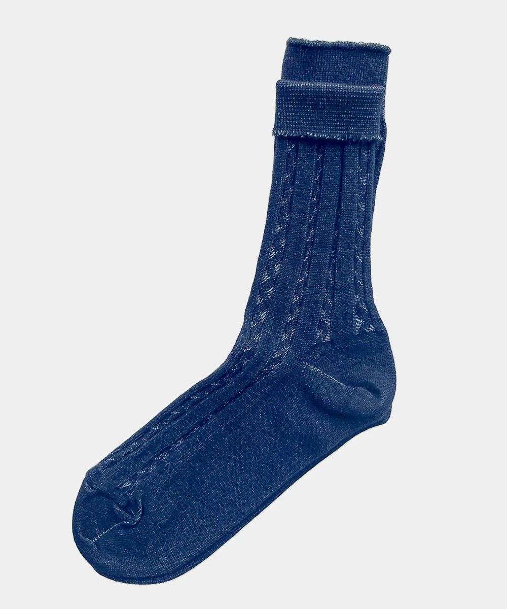 OKAYOK- Cable Knit Dress Socks