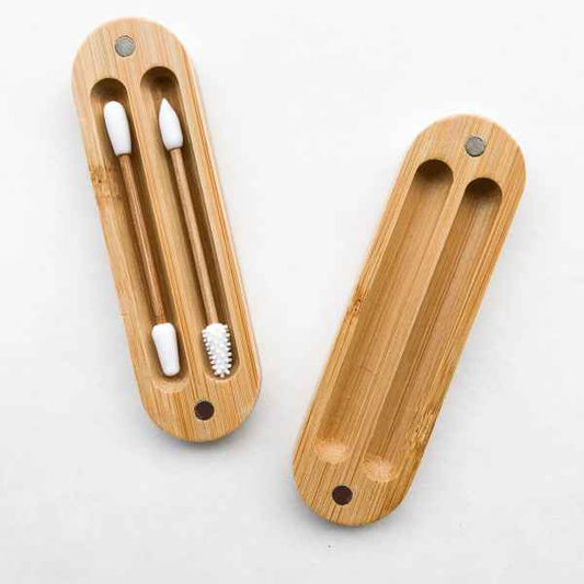 Sustainable living - Silicone and bamboo reusable swabs