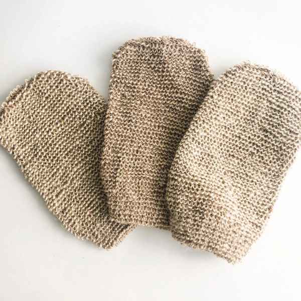 Sustainable living - Natural Jute Exfoliating Mitt