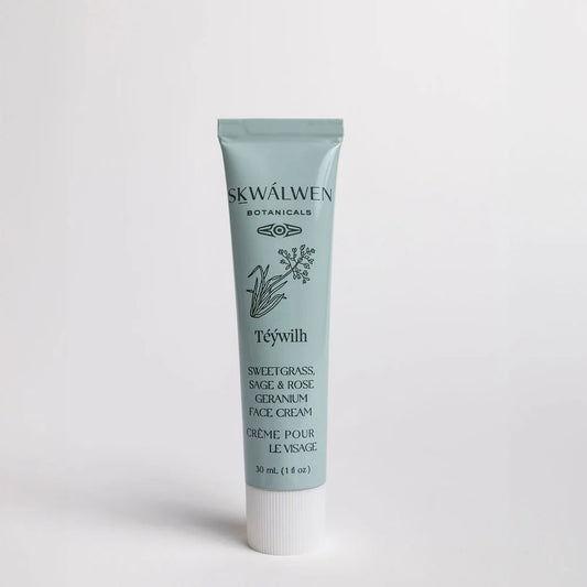 Skwalwen Botanicals - Téýwilh Sweetgrass & Sage - Rose Geranium Face Cream