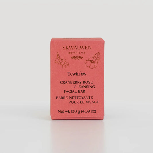 Skwalwen Botanicals - Tewín’xw Cranberry & Rose - Cleansing facial Bar