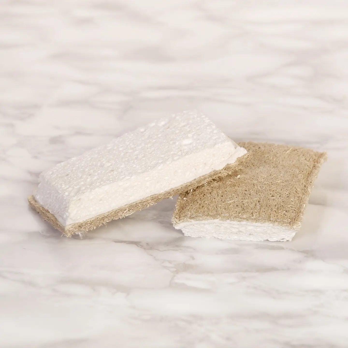 Eco beige - wood cellulose loofah sponge