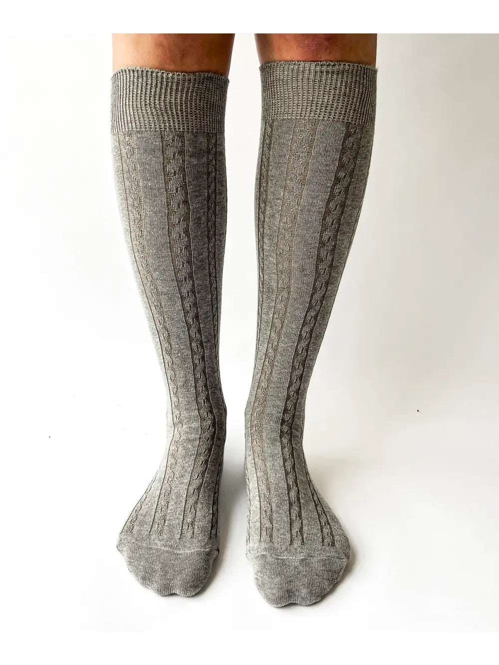 OKAYOK - Cable Knit Knee High Socks