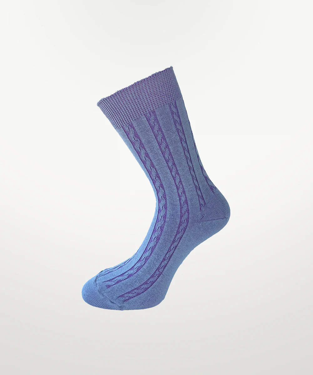 OKAYOK- Cable Knit Dress Socks