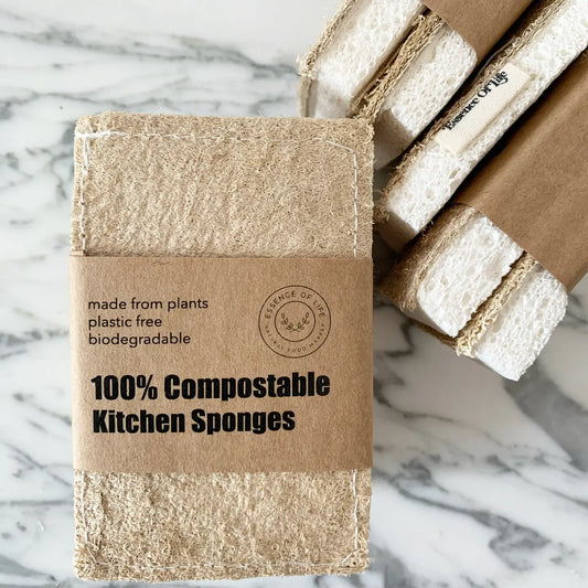 Essence of Life - 100% Compostable sponge 2 pack