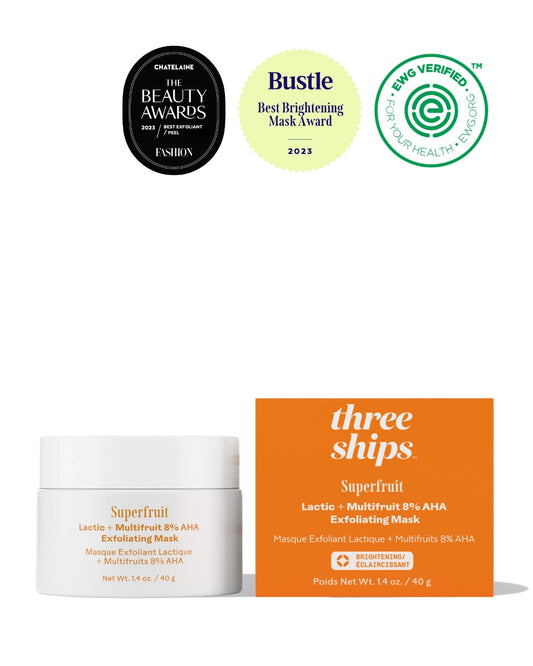 Three Ship Beauty - Superfruit lactic + multifruit 8% AHA Mask
