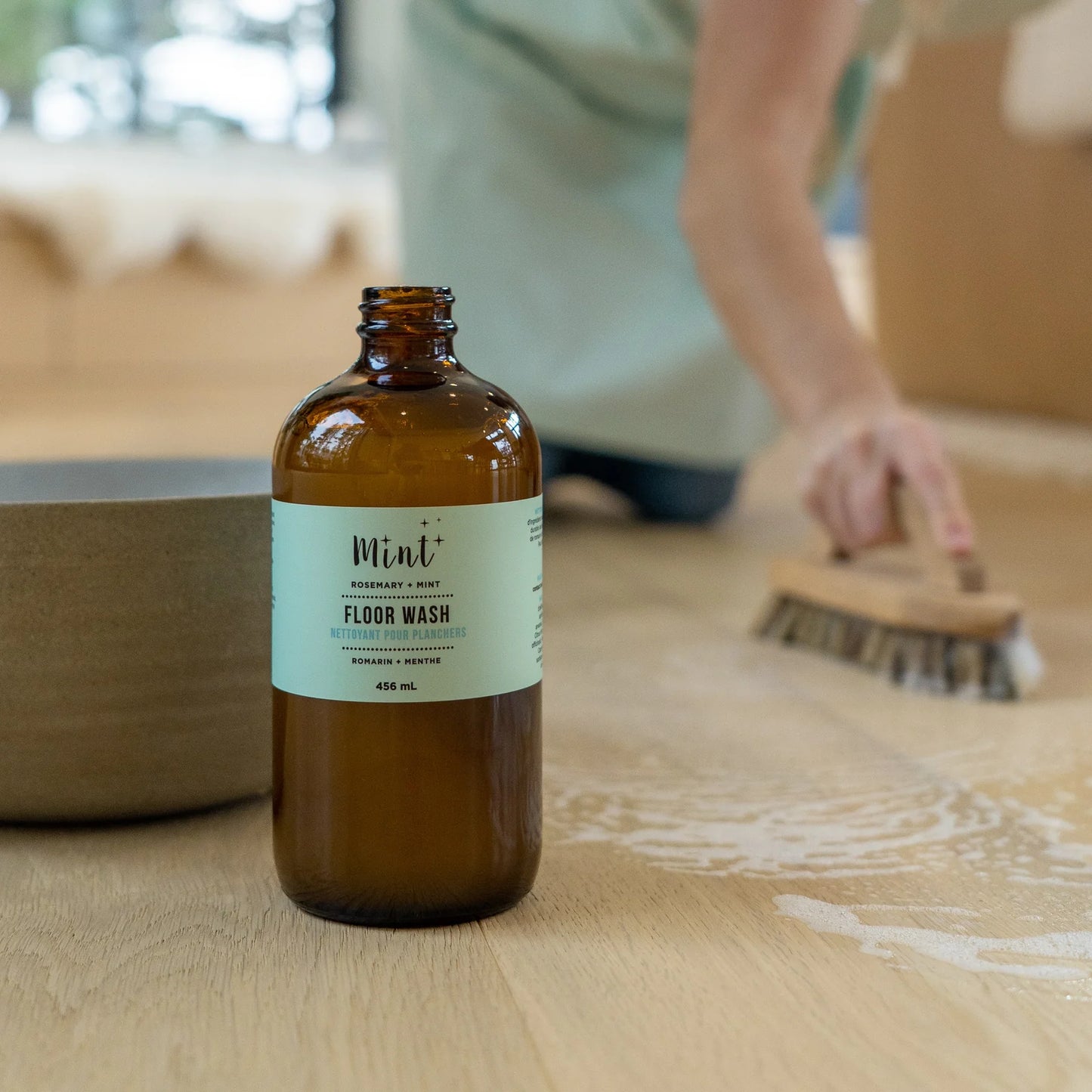 Mint Cleaning - Floor Wash - Glass Bottle