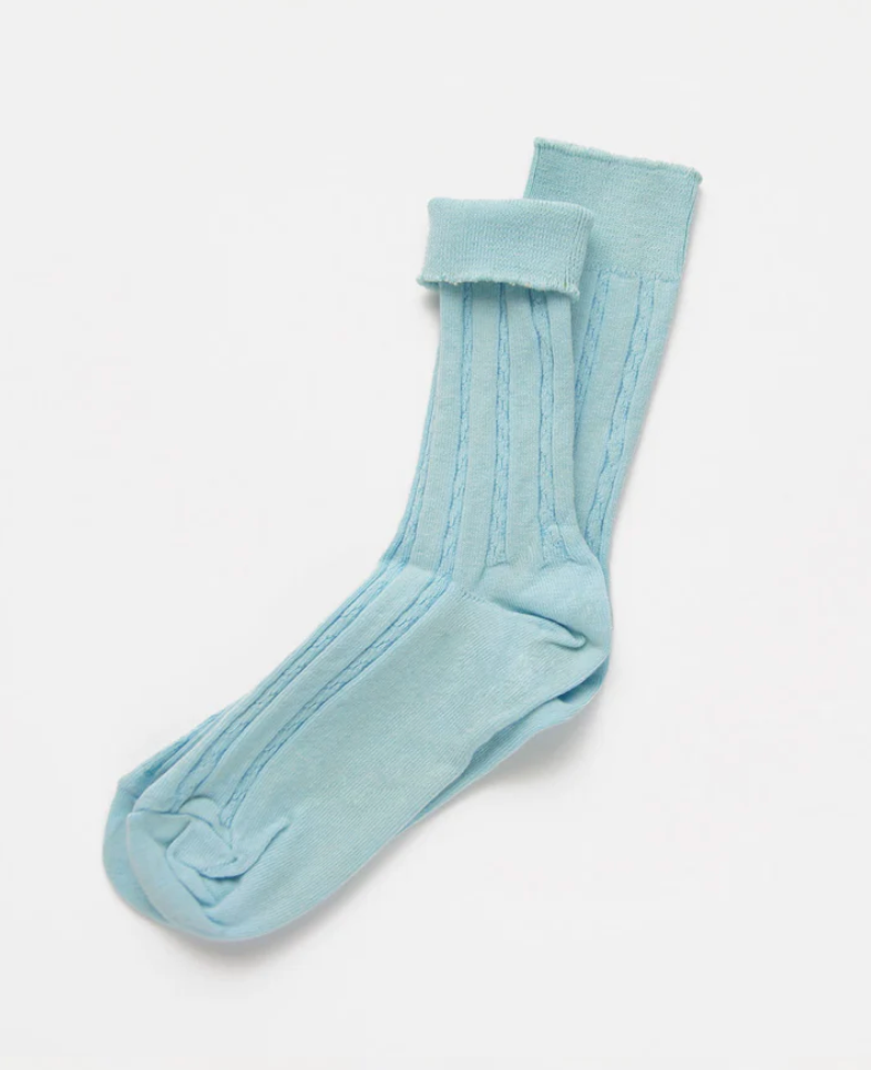 OKAYOK- Cable Knit Dress Socks